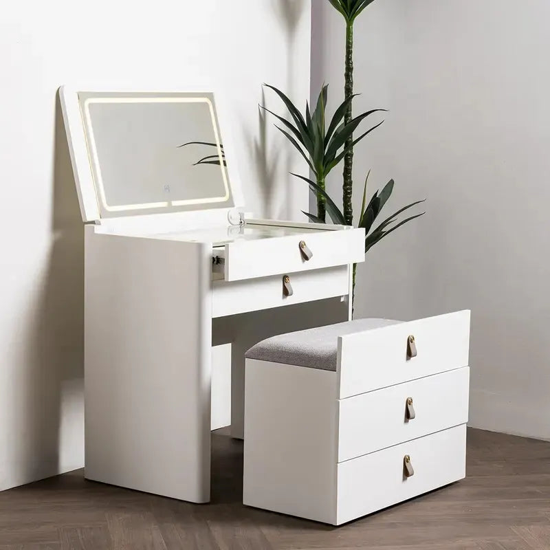Ivory - Specchio pieghevole da toeletta
