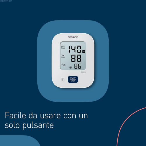 Misuratore di Pressione da Braccio – Validato Clinicamente, Funzionamento con un Solo Tocco (1 Unità)