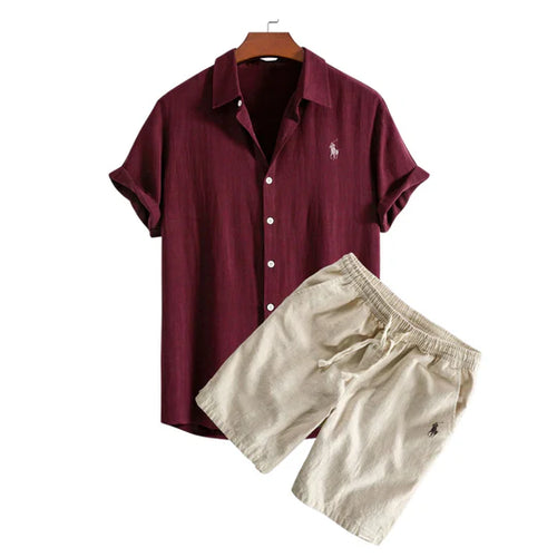RL™ SET CAMICIA E PANTALONCINI IN LINO