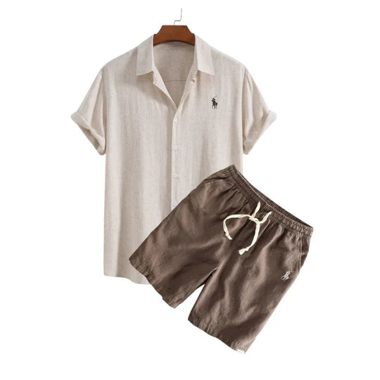 RL™ SET CAMICIA E PANTALONCINI IN LINO