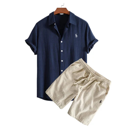 RL™ SET CAMICIA E PANTALONCINI IN LINO