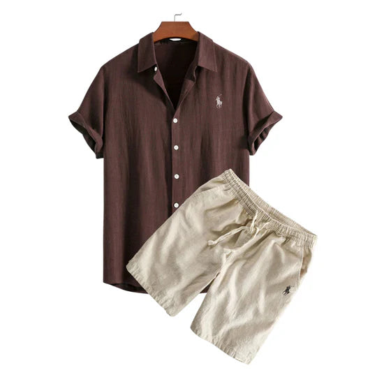 RL™ SET CAMICIA E PANTALONCINI IN LINO