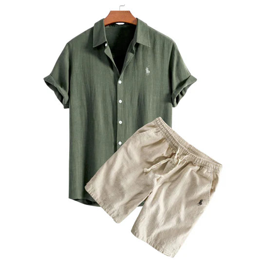 RL™ SET CAMICIA E PANTALONCINI IN LINO