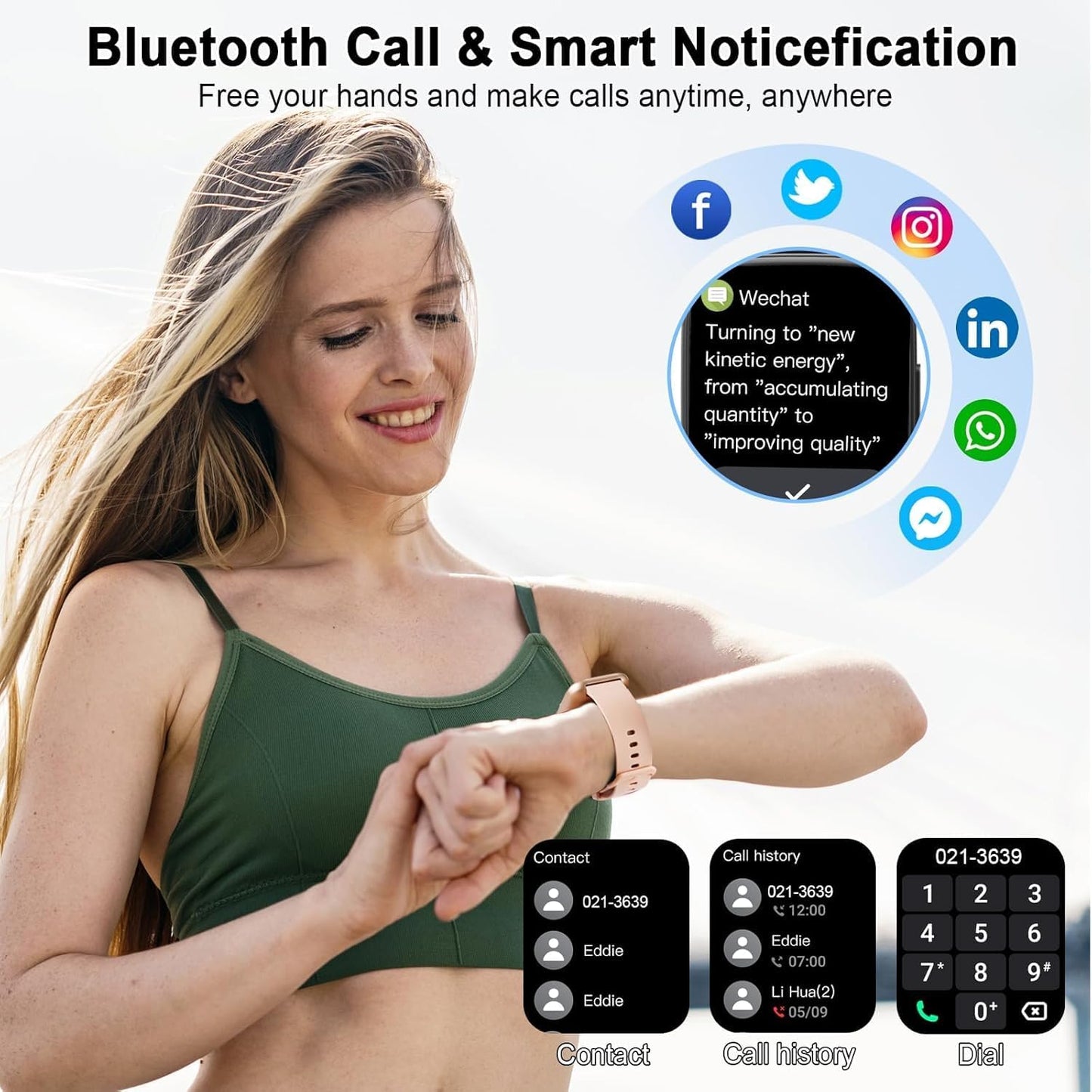 SmartWatch – Orologio connesso multifunzione con chiamate Bluetooth e monitoraggio della salute