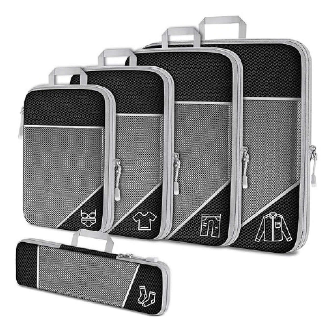 Packzy - Confezione da 5 cubi di compressione