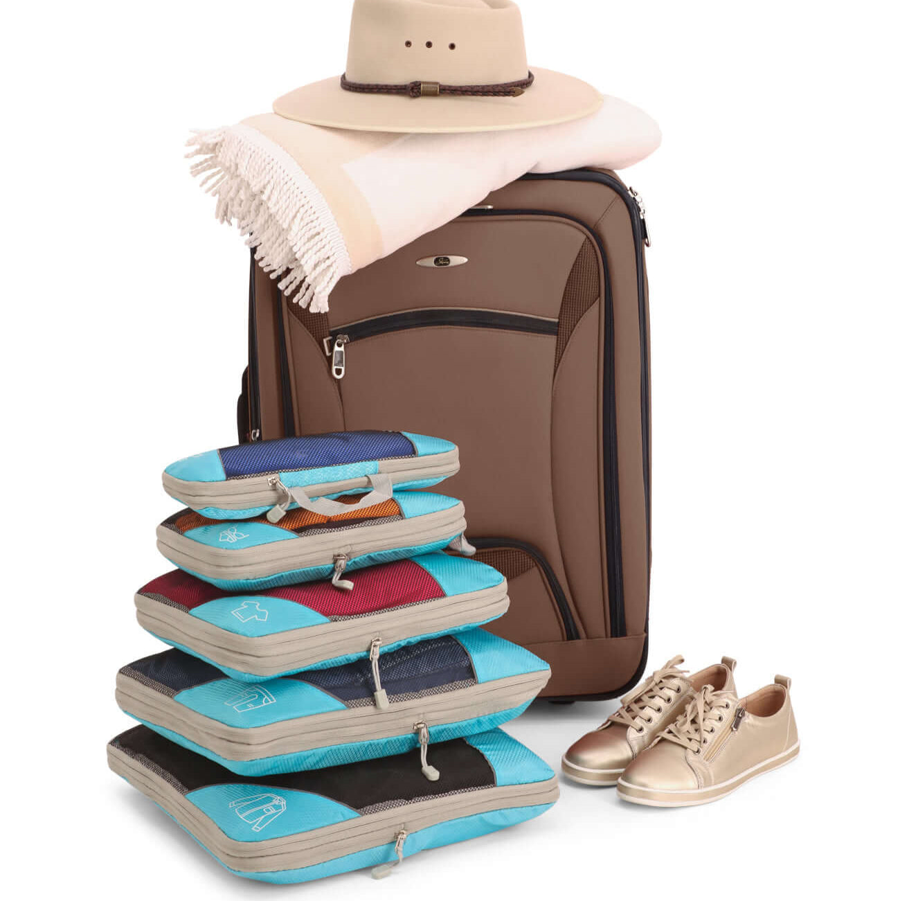 Packzy - Confezione da 5 cubi di compressione