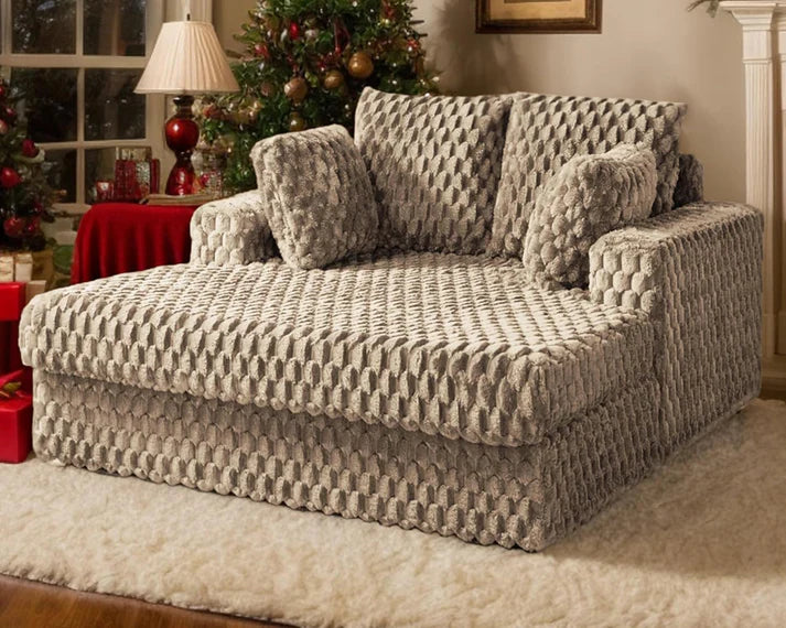 DreamLounge® XL - Divano in pelle scamosciata autogonfiabile