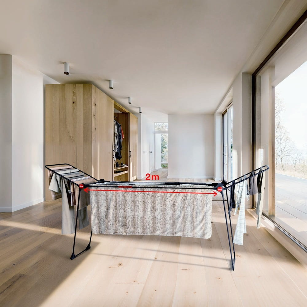 Stendibiancheria da interno Vileda Infinity Flex® Fili XXL oltre 2 metri, Stabile e Robusto, Trasporto Pratico