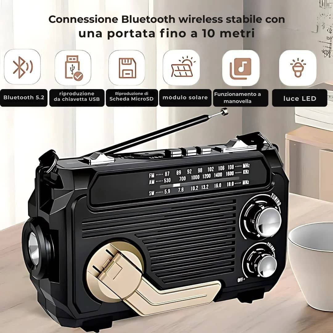 SafeWave | Radio di emergenza con power bank
