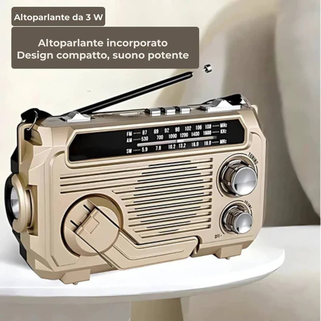 SafeWave | Radio di emergenza con power bank