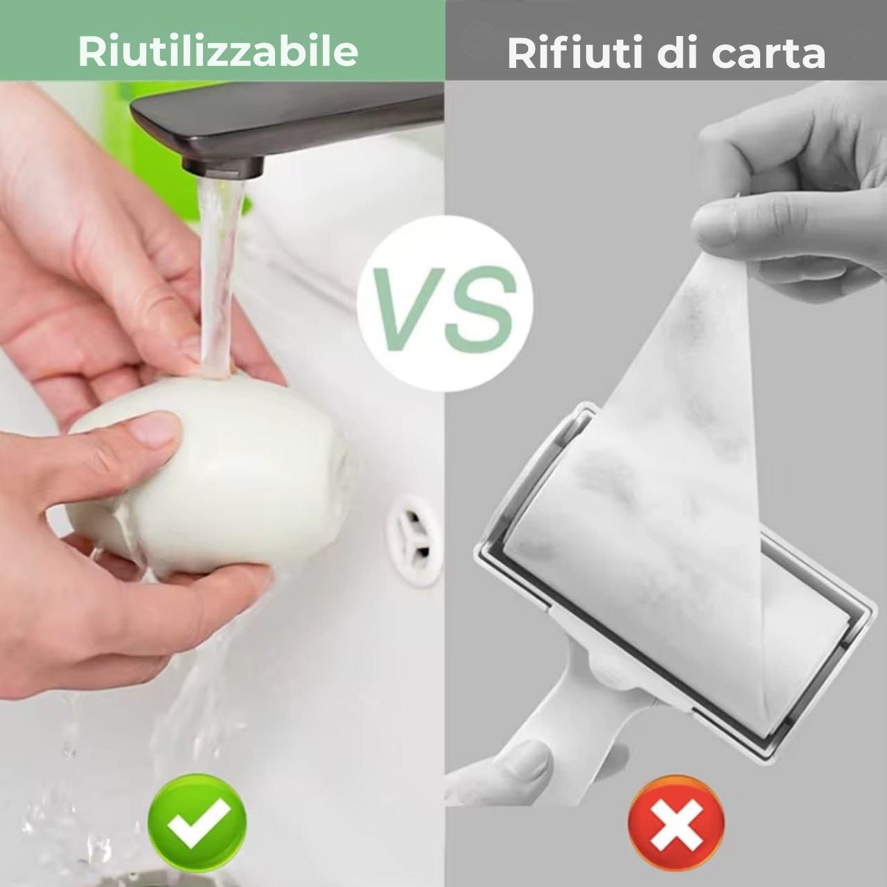 Protezione per capelli e pelucchi riutilizzabile