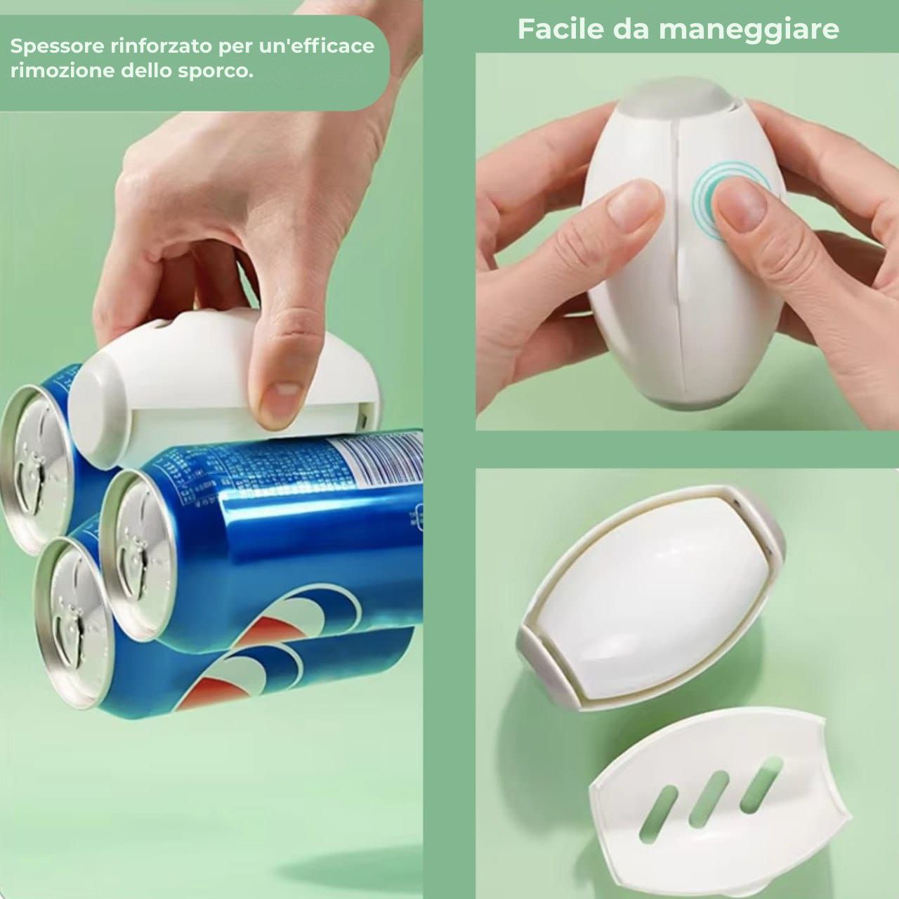 Protezione per capelli e pelucchi riutilizzabile