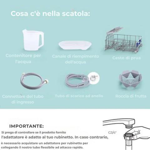 Mini lavastoviglie da banco