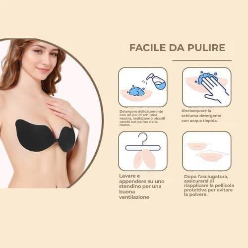 Set di 2 reggiseni push-up autoadesivi
