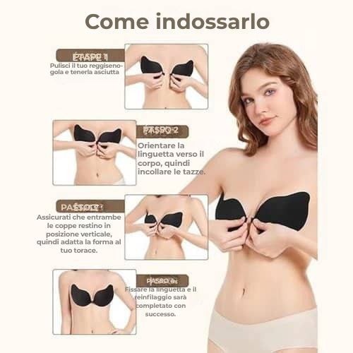 Set di 2 reggiseni push-up autoadesivi
