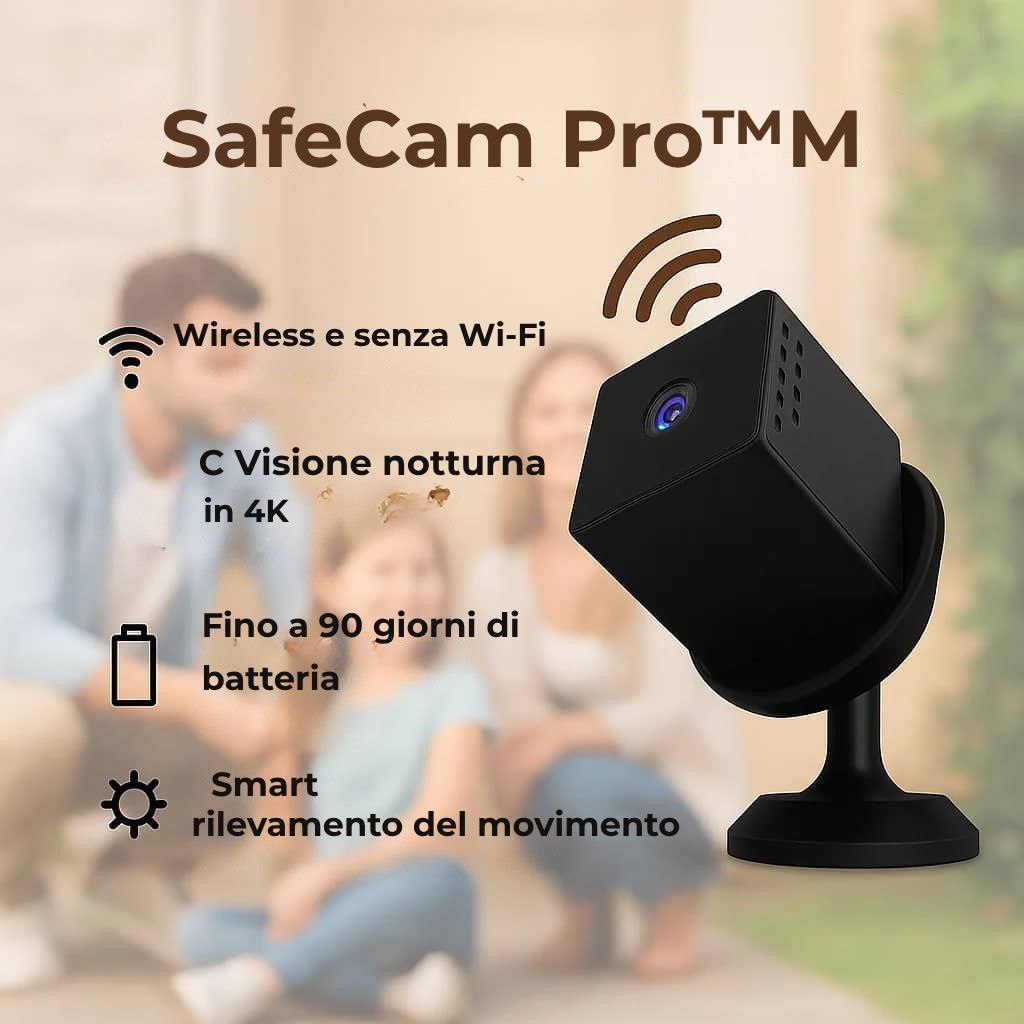 SafeCam Pro™ | Sempre protetto, anche senza Internet o alimentazione elettrica