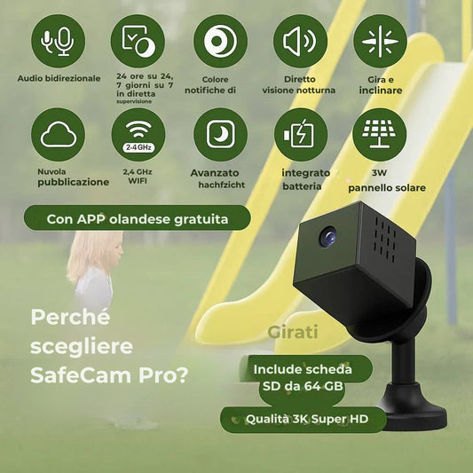 SafeCam Pro™ | Sempre protetto, anche senza Internet o alimentazione elettrica