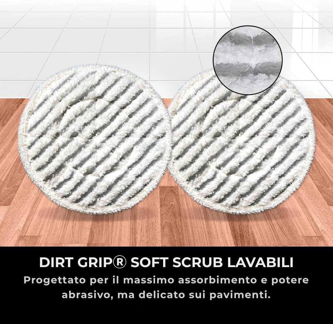 Shark® Mop a vapore e lavapavimenti – All-in-One con LED, serbatoio XL e 8 panni