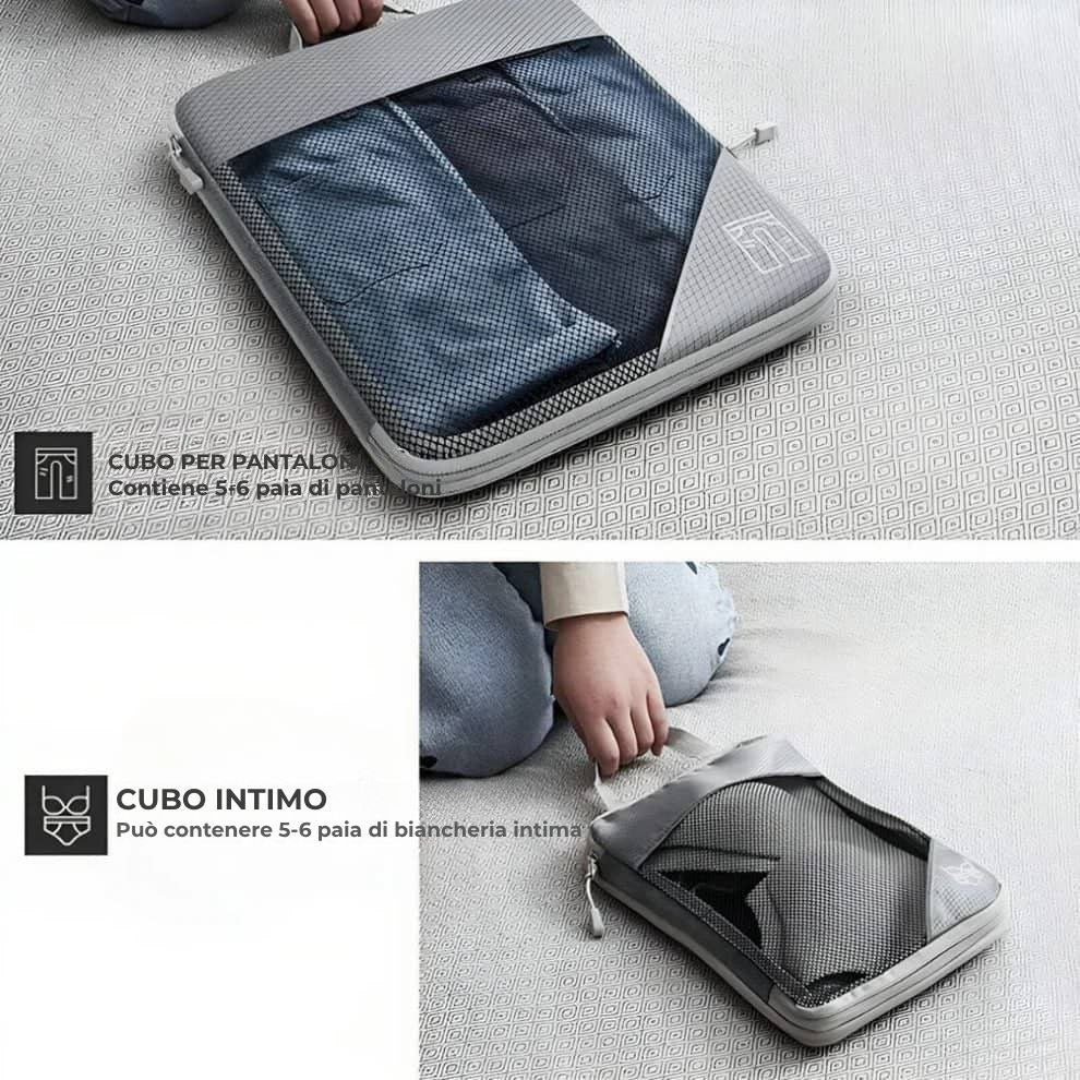 Packzy - Confezione da 5 cubi di compressione
