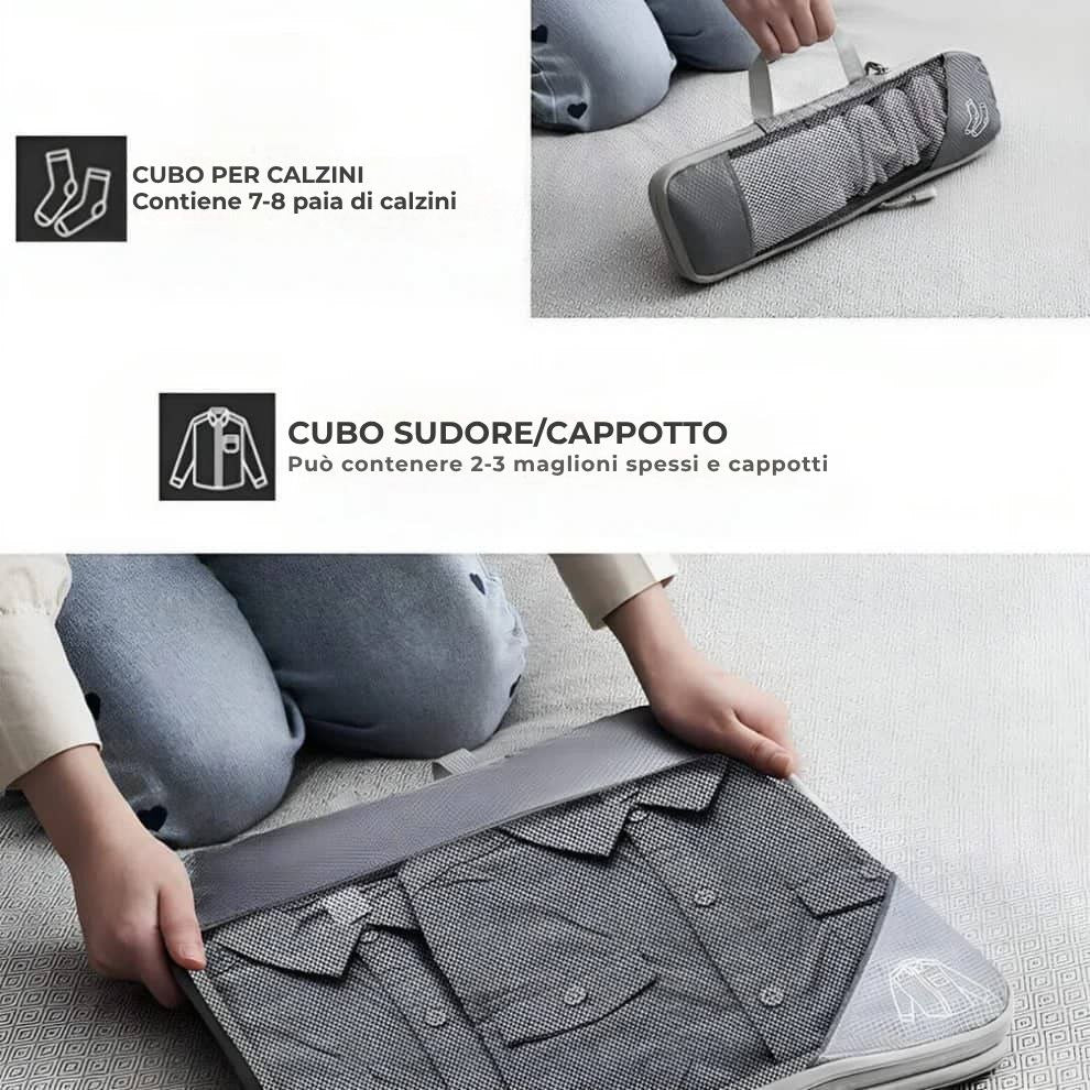 Packzy - Confezione da 5 cubi di compressione