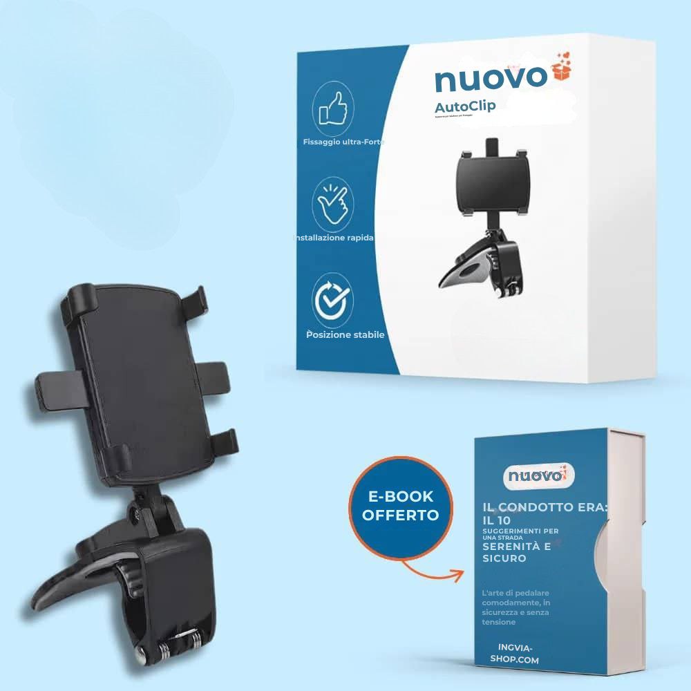 AutoClip – Supporto per telefono da cruscotto