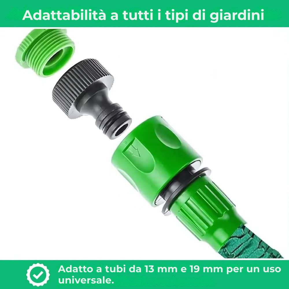 Aquaflex|Tubo flessibile estensibile|8 modalità di getto ad alta pressione
