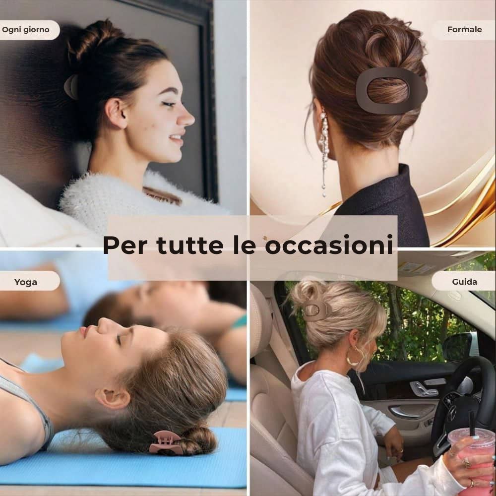 Clipia - Raccogli i capelli. Elimina il fastidio.