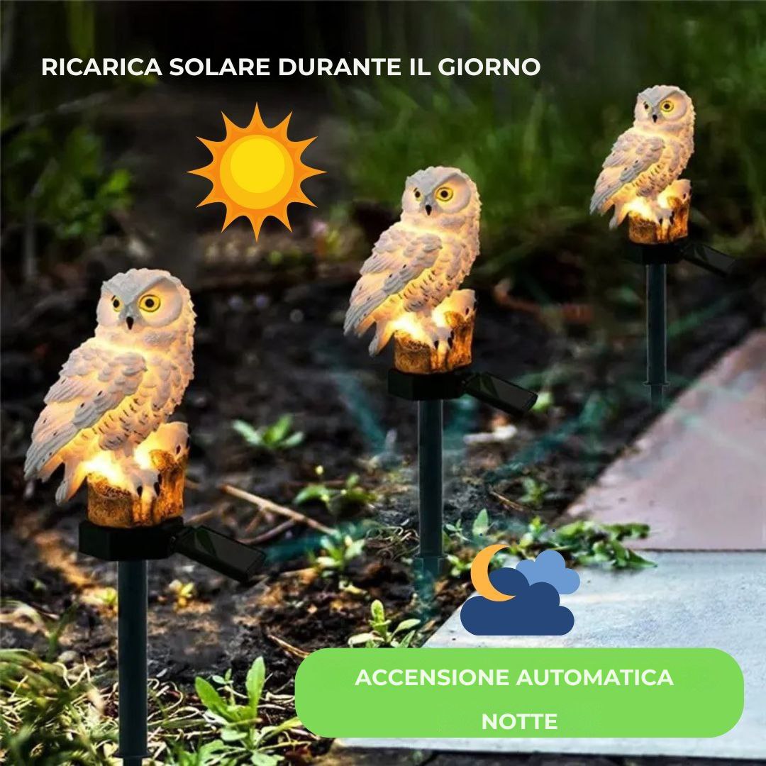 Gufo solare a LED MagicNight