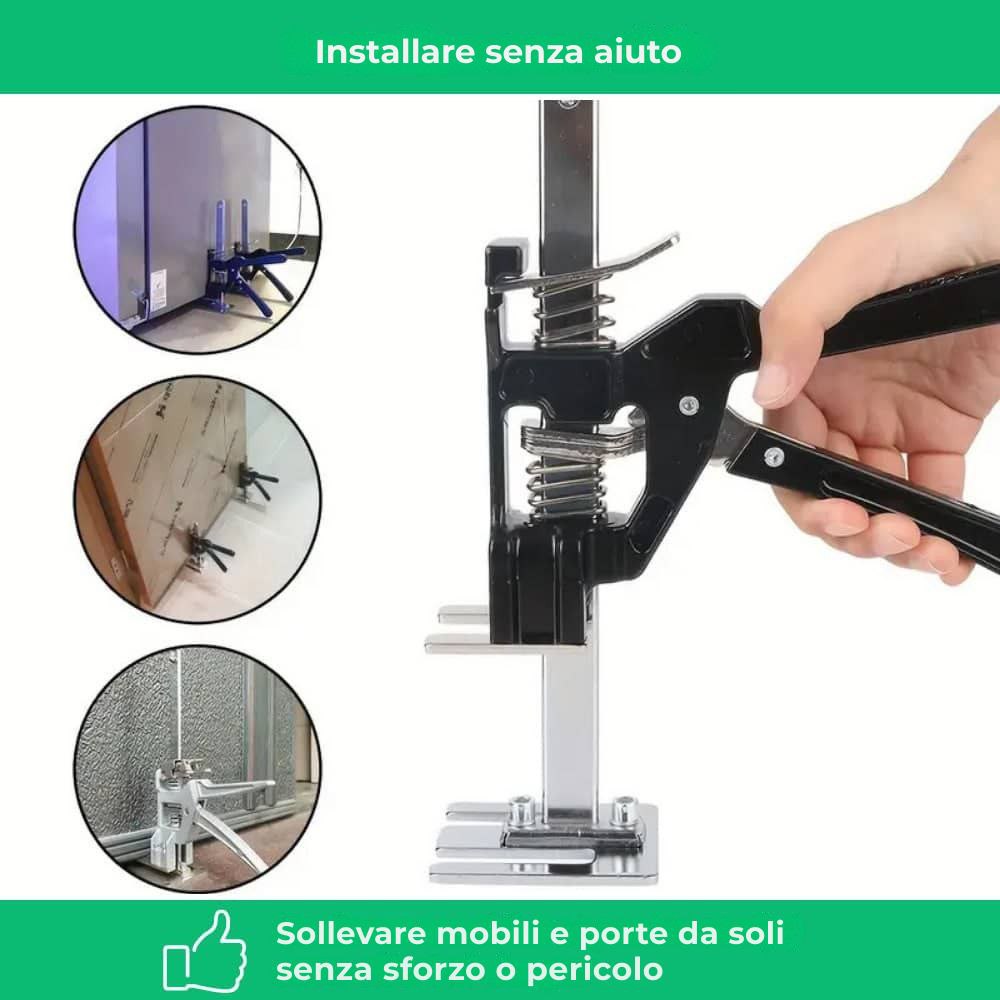 Cric manuale multifunzione per un facile montaggio e sollevamento