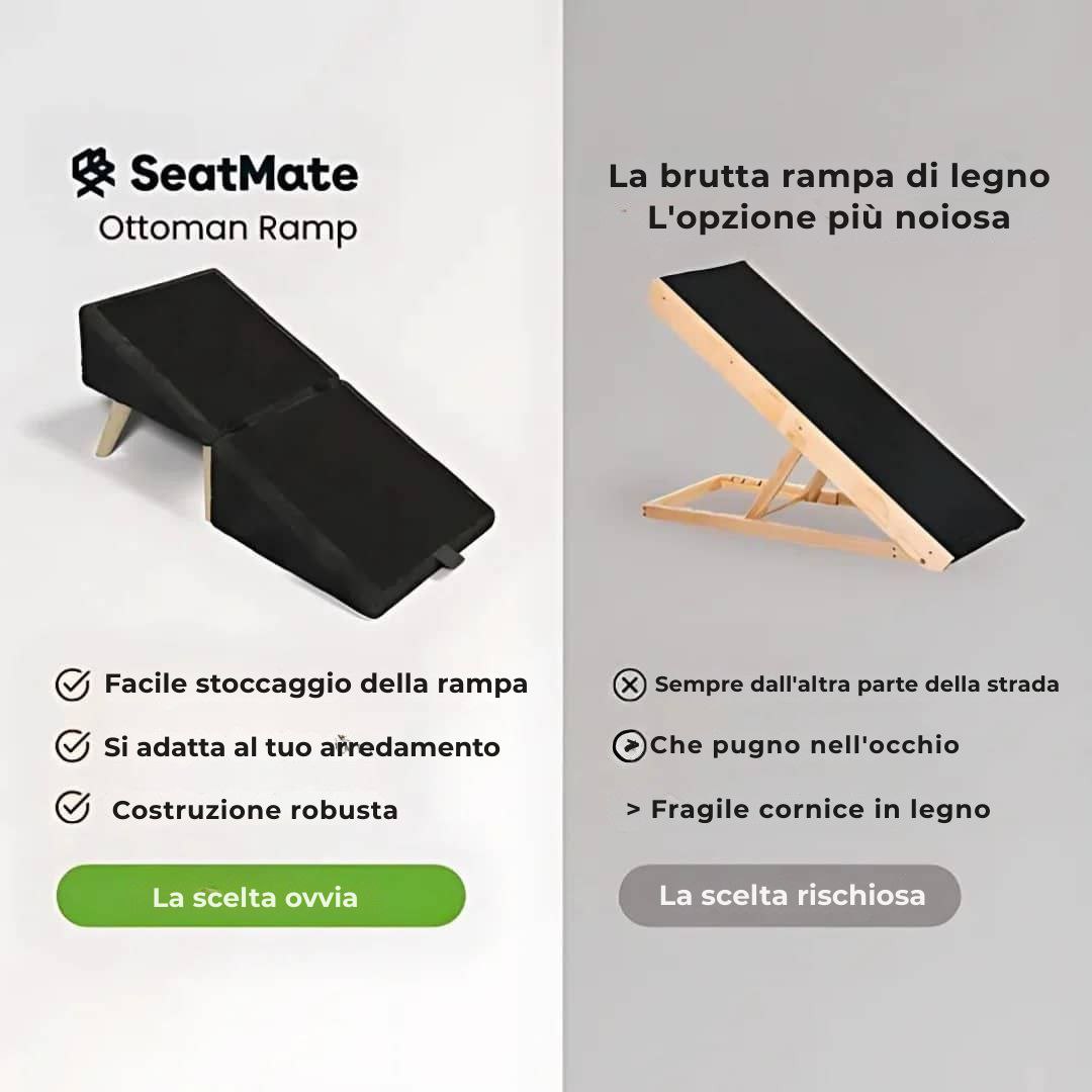 PawRest® - Rampa per cani + pouf
