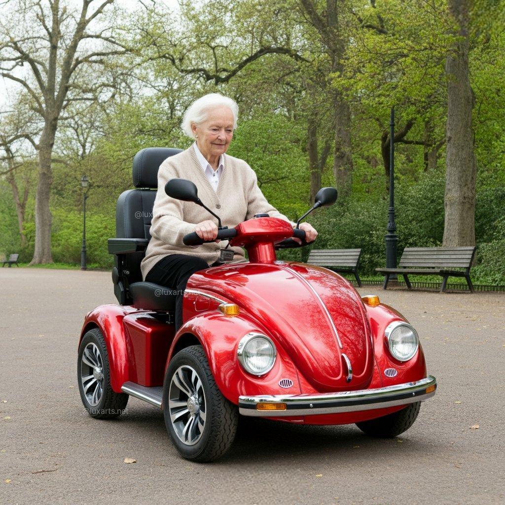 Scooter per disabili ispirato al Maggiolino