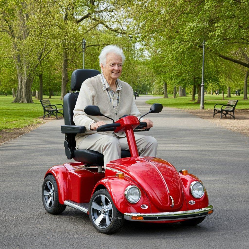 Scooter per disabili ispirato al Maggiolino