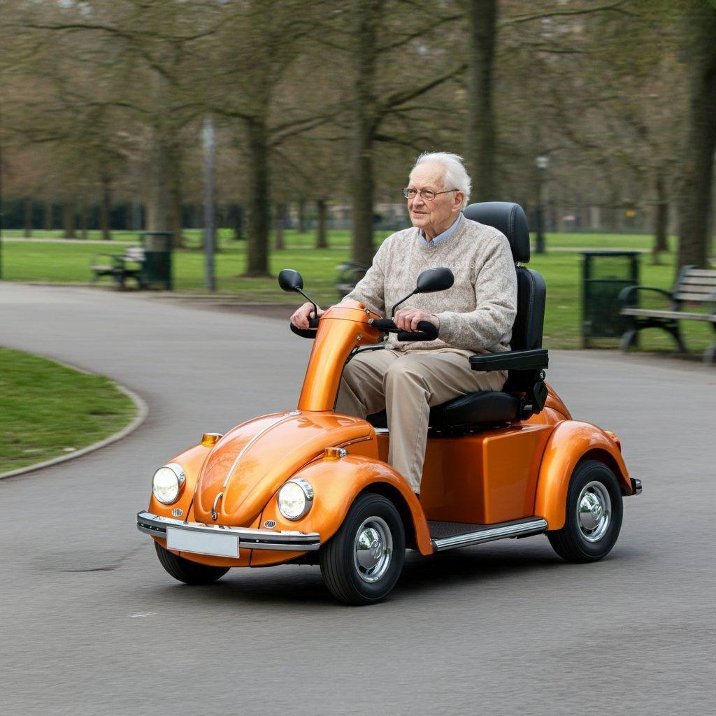 Scooter per disabili ispirato al Maggiolino