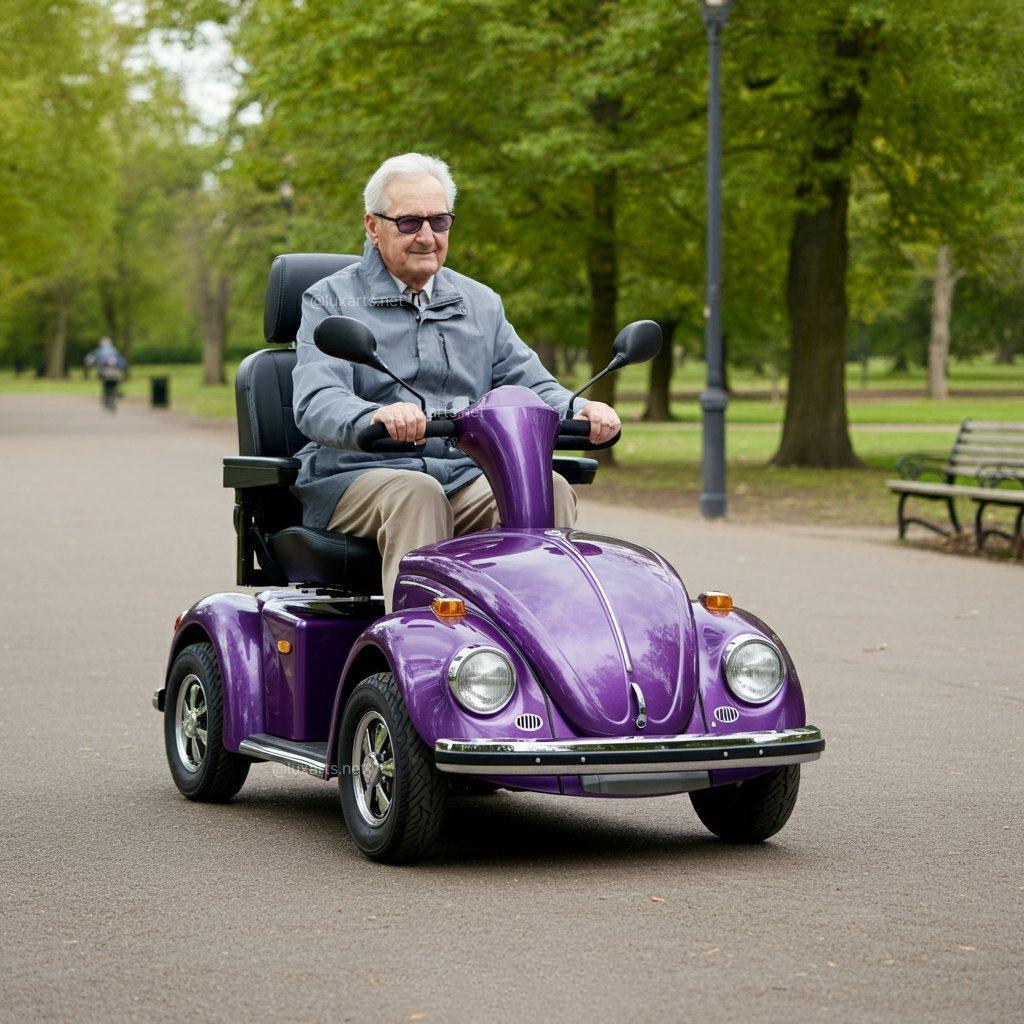 Scooter per disabili ispirato al Maggiolino