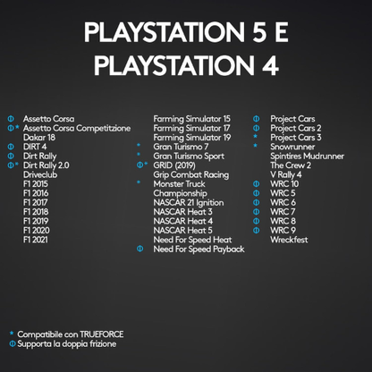 Volante da Corsa Premium con Pedaliera per una Guida Realistica