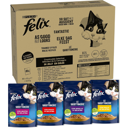 Cibo Umido Variegato e Nutriente per Gatti Adulti