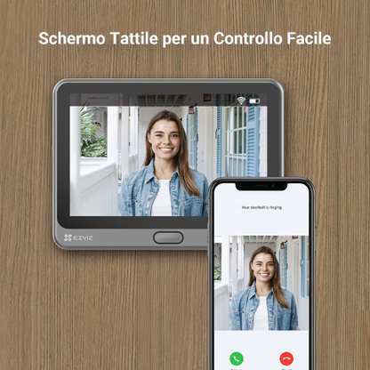 Visore Smart per Porta & Spioncino di Sicurezza con Schermo Touch