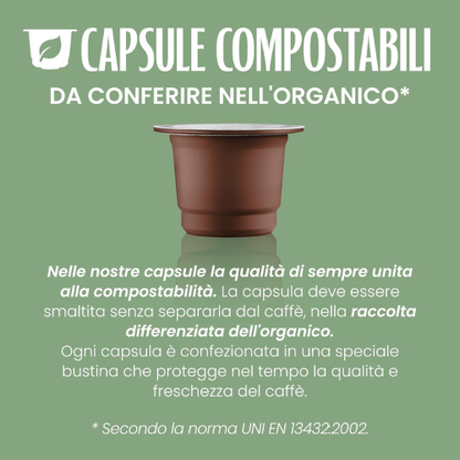 Capsule di Caffè – Confezione da 100 per Macchine Espresso (Capsule Compatibili)