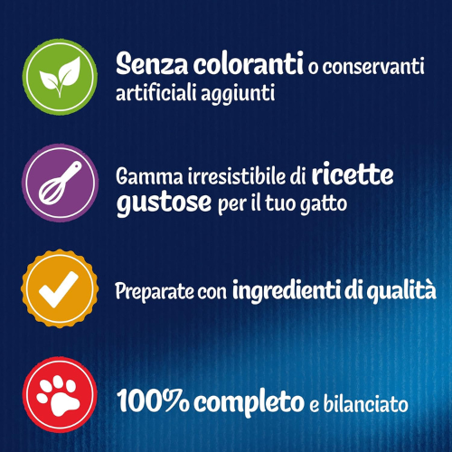 Cibo Umido Variegato e Nutriente per Gatti Adulti