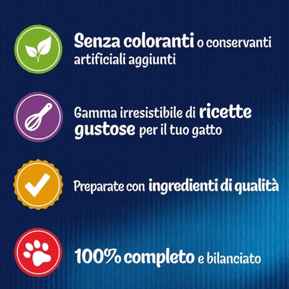 Cibo Umido Variegato e Nutriente per Gatti Adulti