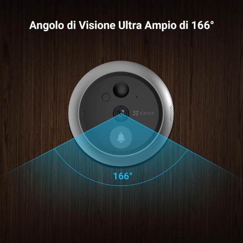 Visore Smart per Porta & Spioncino di Sicurezza con Schermo Touch