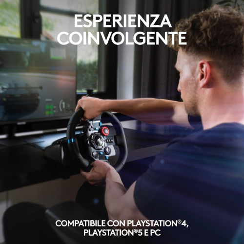 Volante da Corsa Premium con Pedaliera per una Guida Realistica