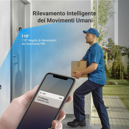 Visore Smart per Porta & Spioncino di Sicurezza con Schermo Touch