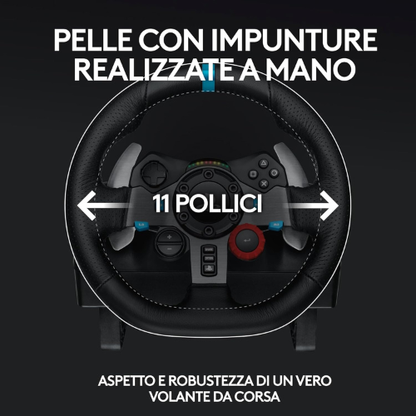 Volante da Corsa Premium con Pedaliera per una Guida Realistica