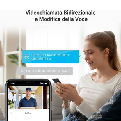 Visore Smart per Porta & Spioncino di Sicurezza con Schermo Touch