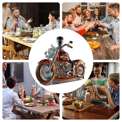 Bottiglia di vino creativa in vetro per moto