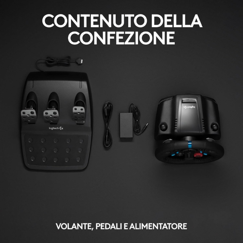 Volante da Corsa Premium con Pedaliera per una Guida Realistica