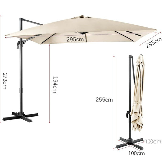 Ombrellone da giardino Beige