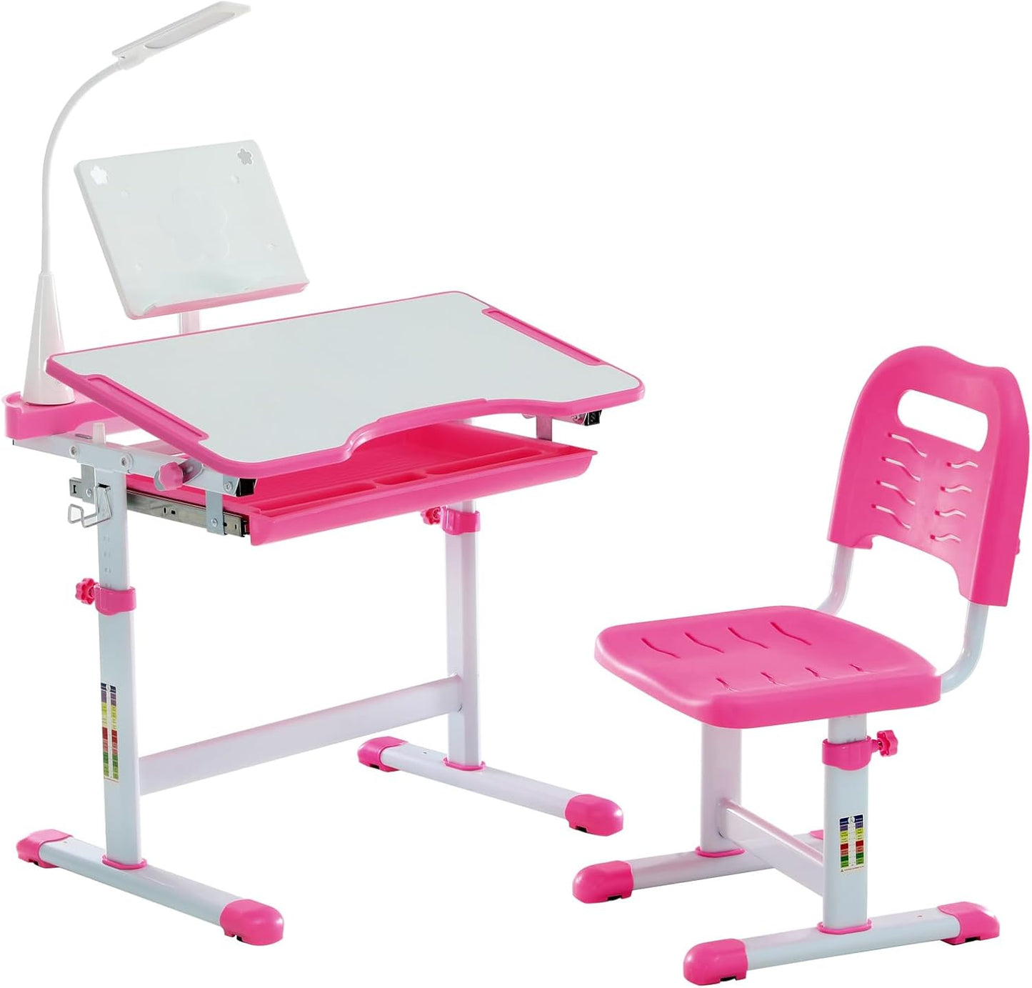 EduSpark Kids Study Hub - Set di scrivania e sedia funzionale