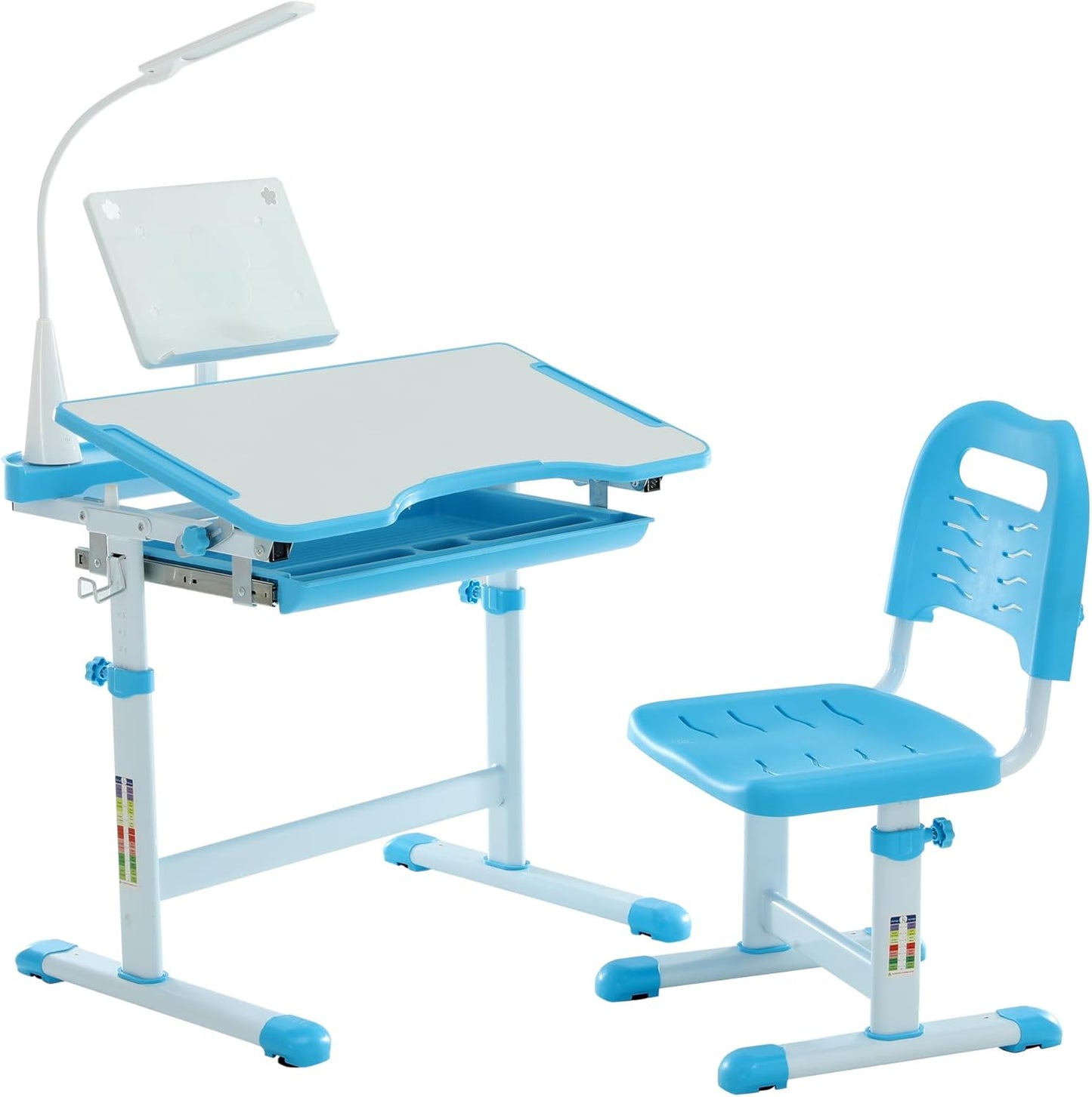 EduSpark Kids Study Hub - Set di scrivania e sedia funzionale